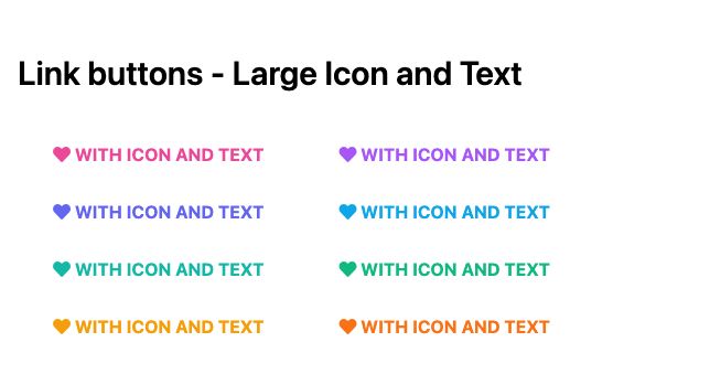 TailwindCSS Link Buttons - Large Icon and Text